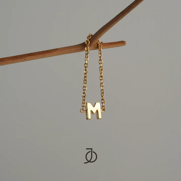 JO Alphabet Thin Chain Ring (M-Z)