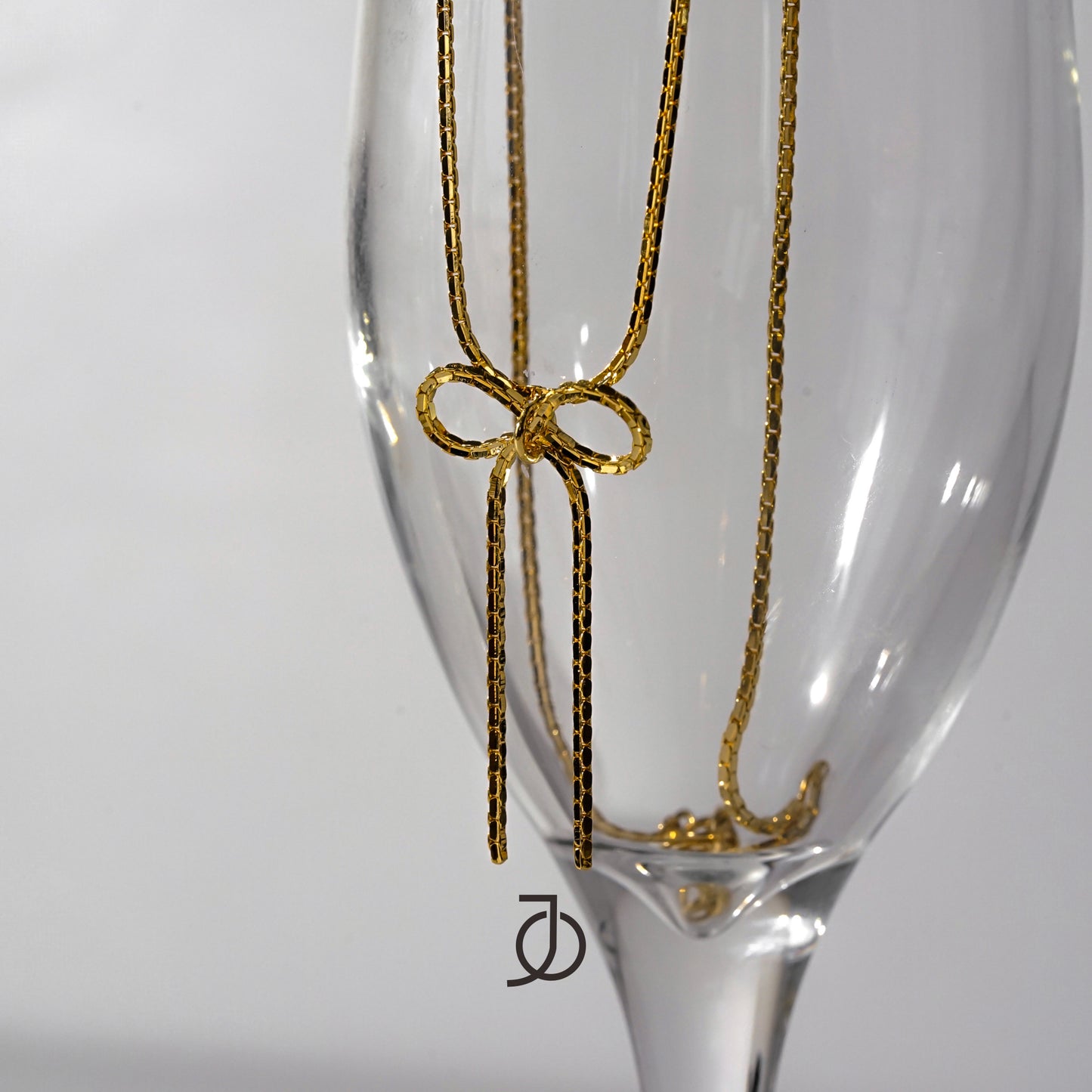 JO Ribbon Chain Necklace 17k