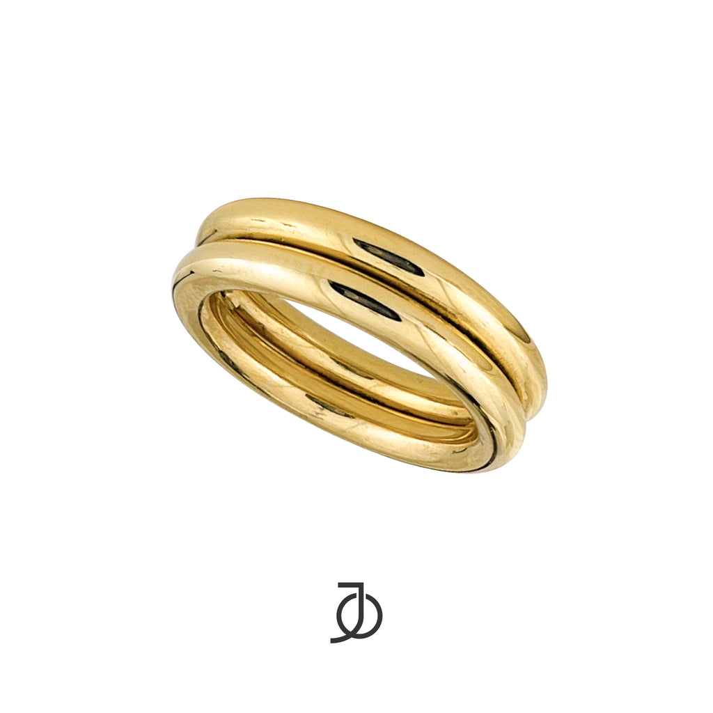 JO Double Gold Bold Stacker