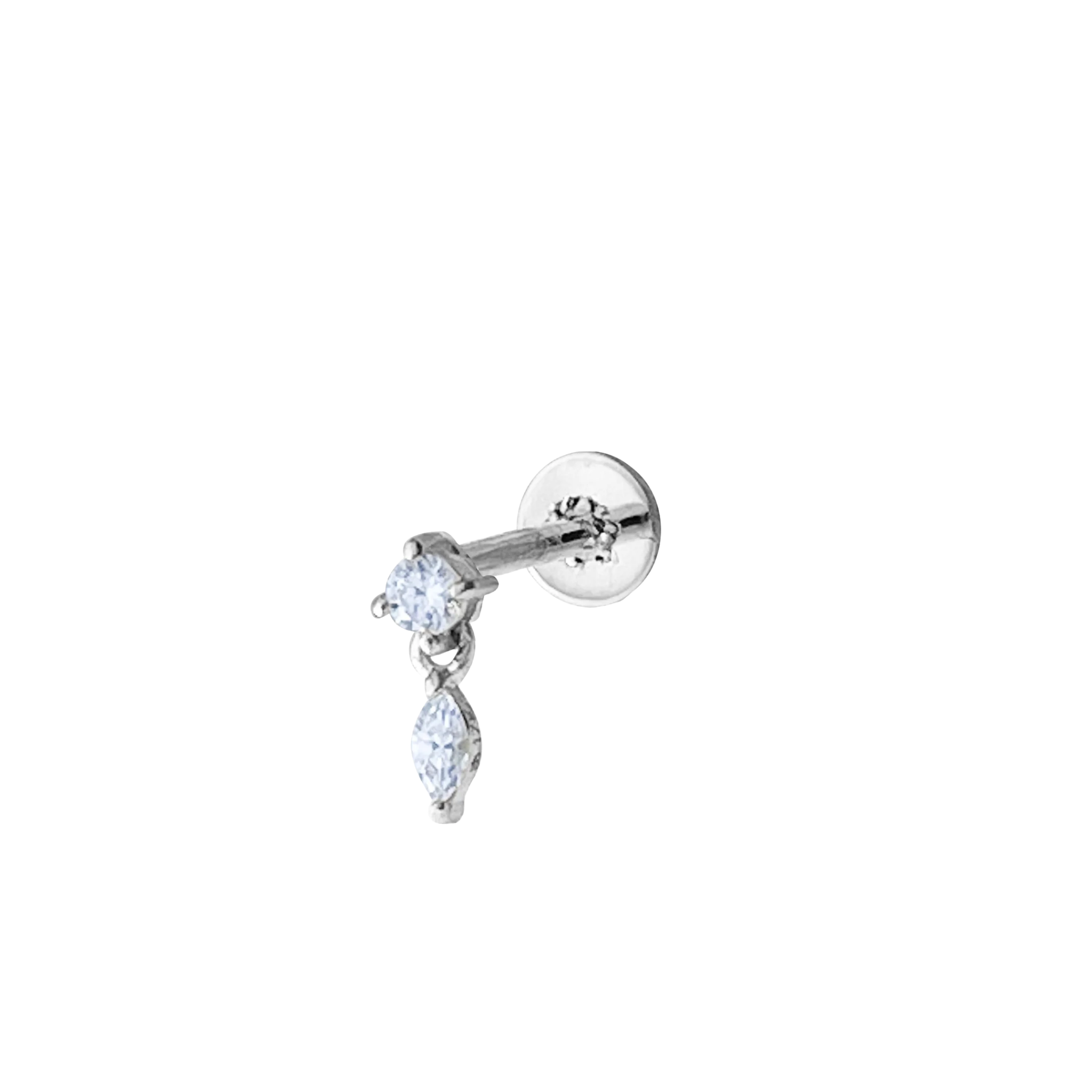 JO Marquise Drop Flat Back