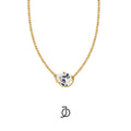 JO Light Diamond Necklace in Teardrop 17k Yellow Gold