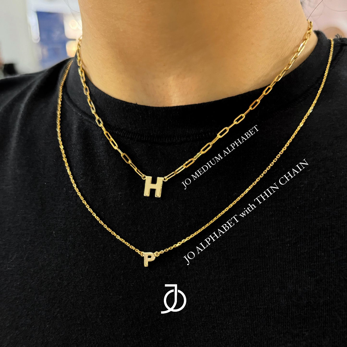 Jo Alphabet Thin Chain