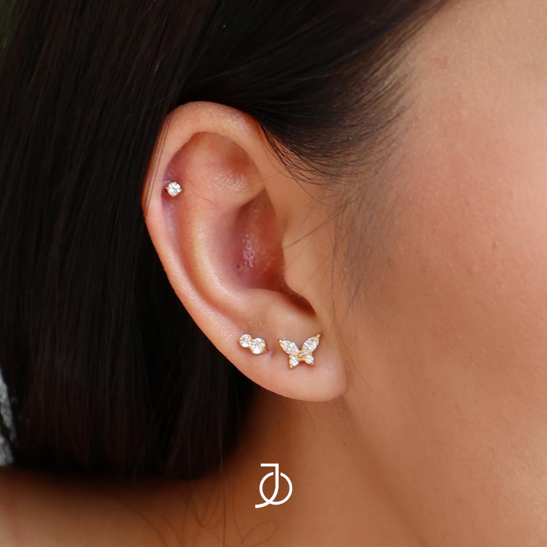 JO Marquise Butterfly Studs