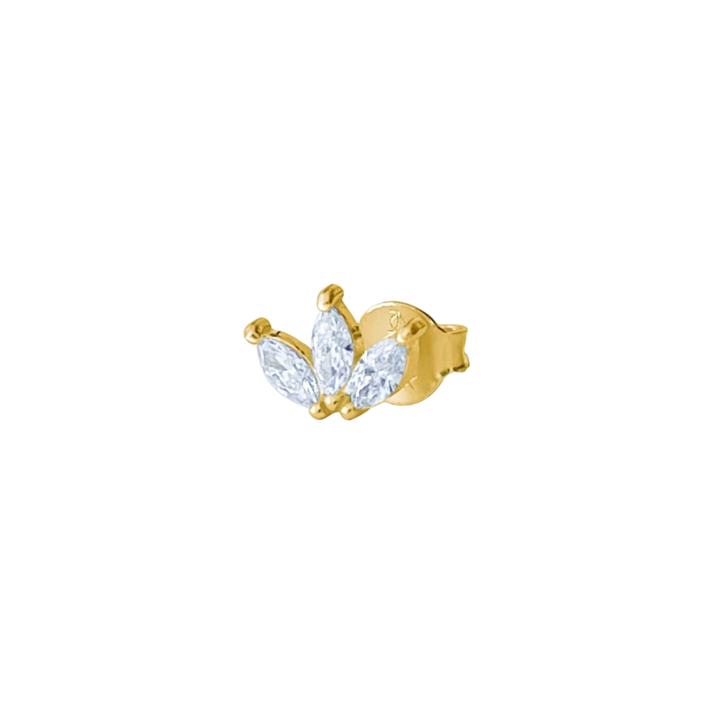 JO Marquise Lotus Studs