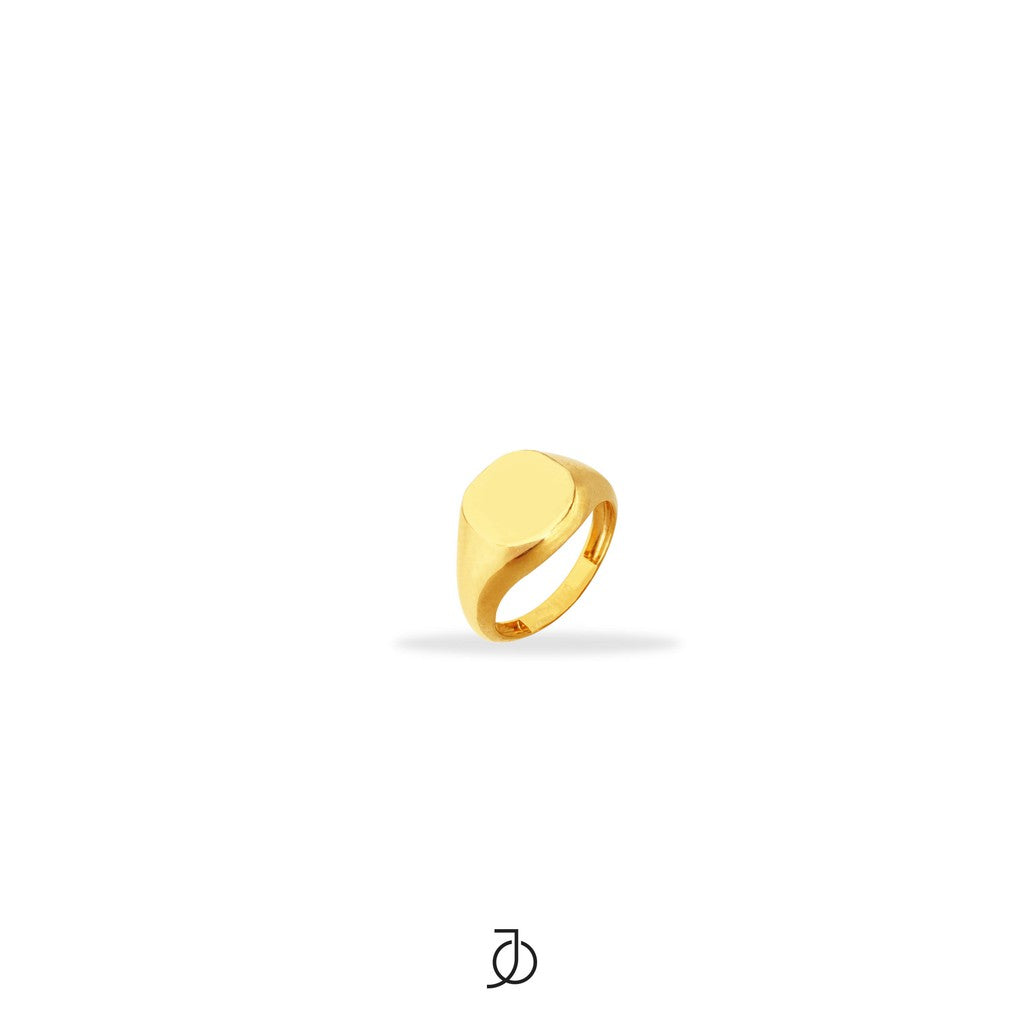 JO Cincin Emas - Gold Signet Pinky Ring 17K