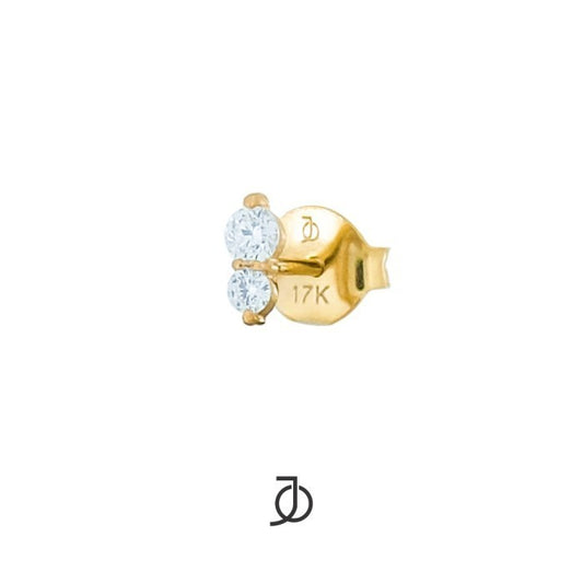 JO Anting Emas - 2 Mini Diamond Studs