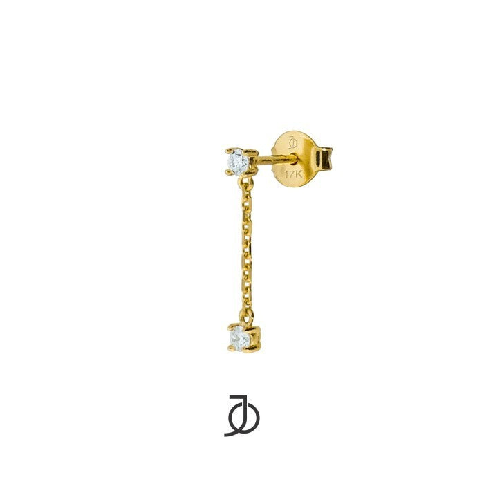 JO 2 Mini Diamond Drop Studs