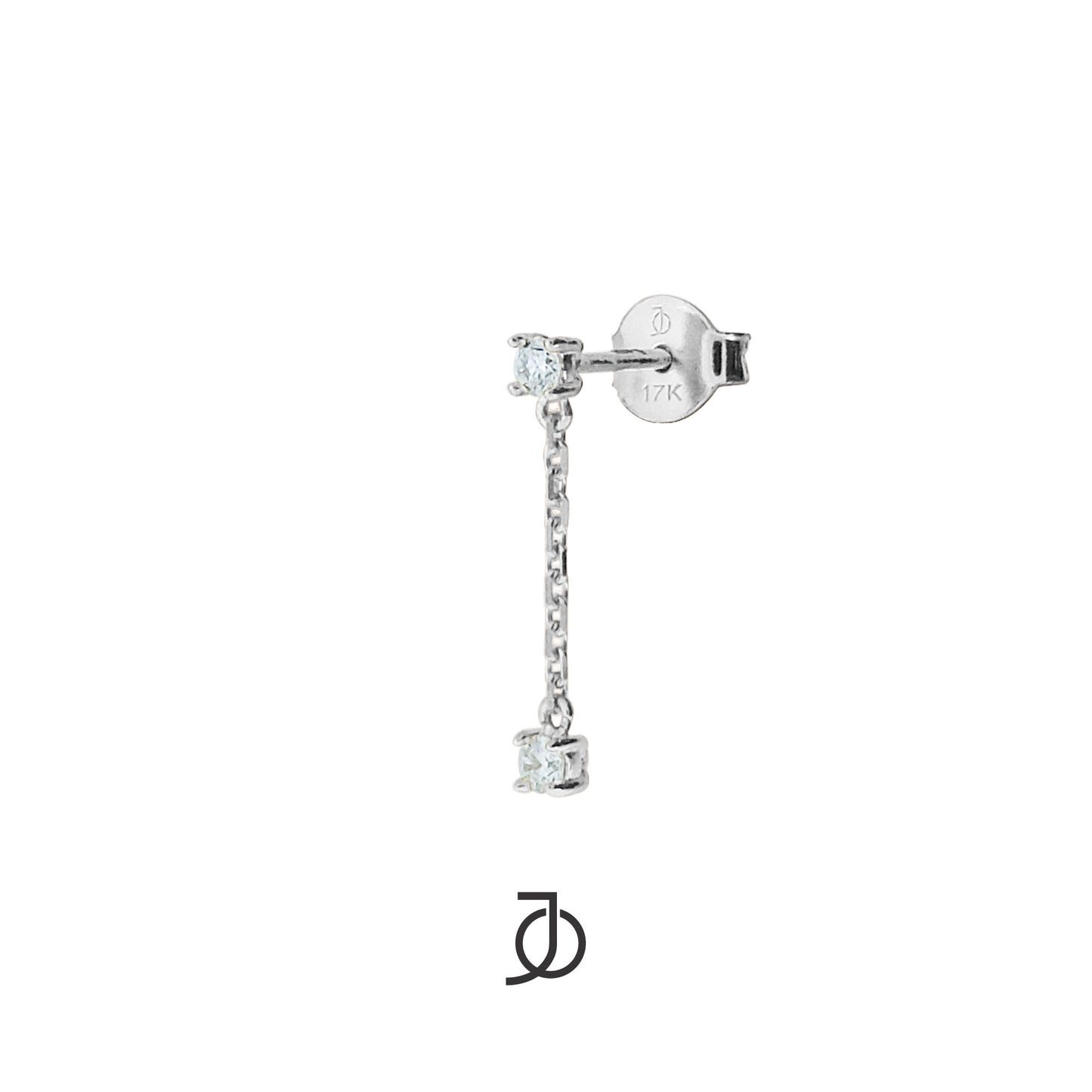 JO 2 Mini Diamond Drop Studs