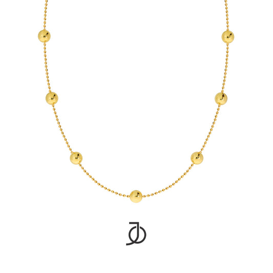 JO Kalung Emas - Ball By The Yard Mini Beaded Necklace