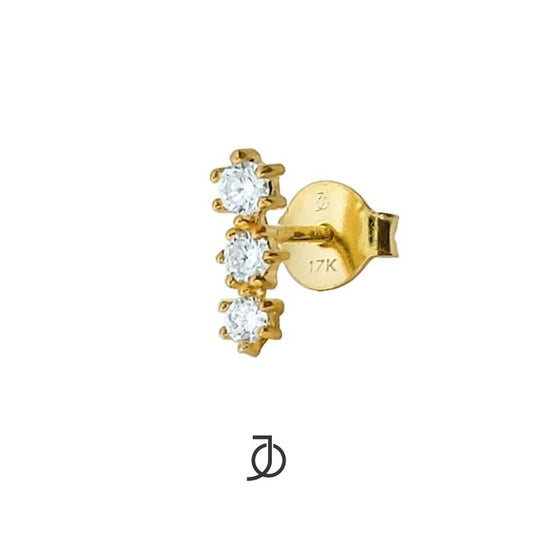 JO Bar 3 Mini Diamonds Studs
