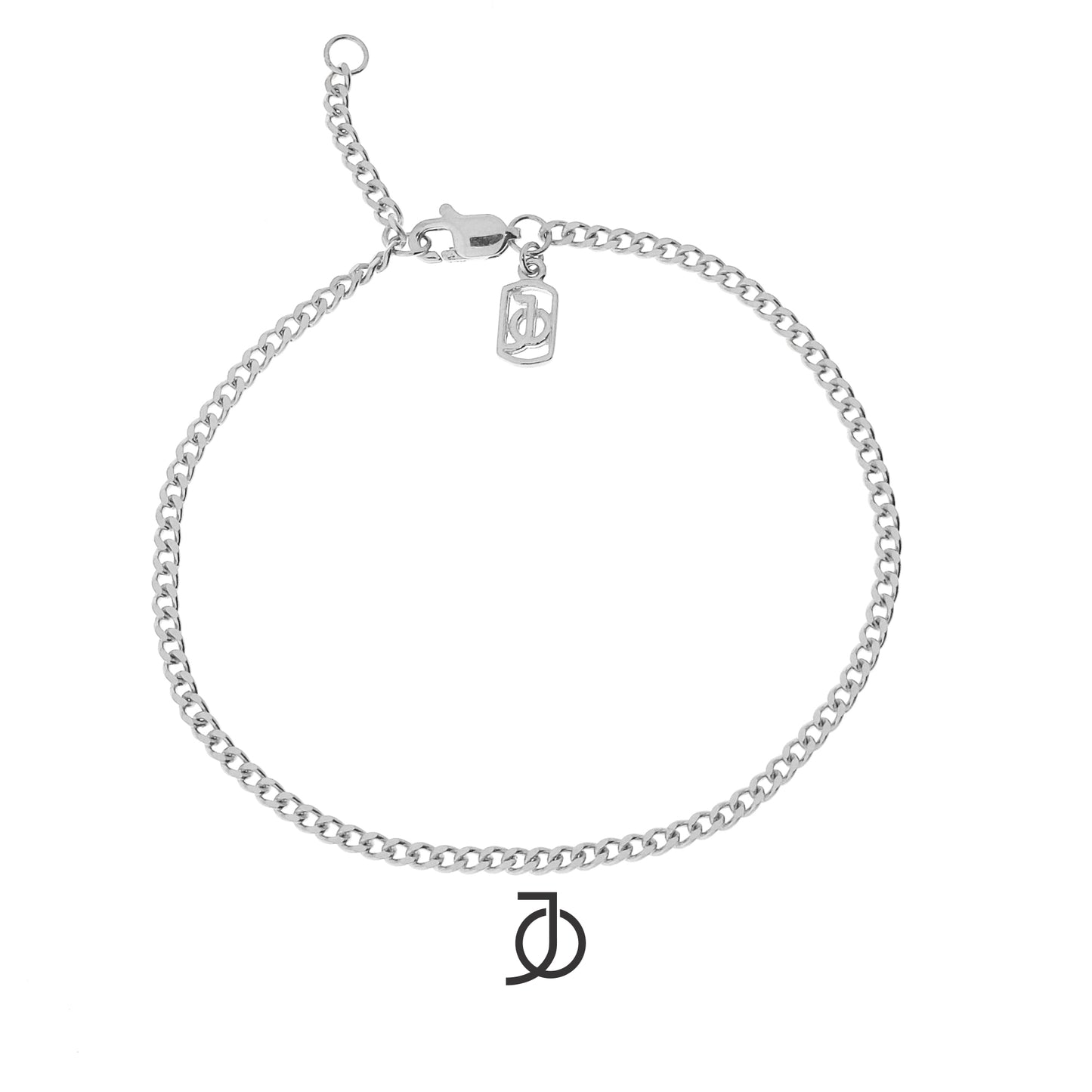 JO Curb Chain Bracelet 17k