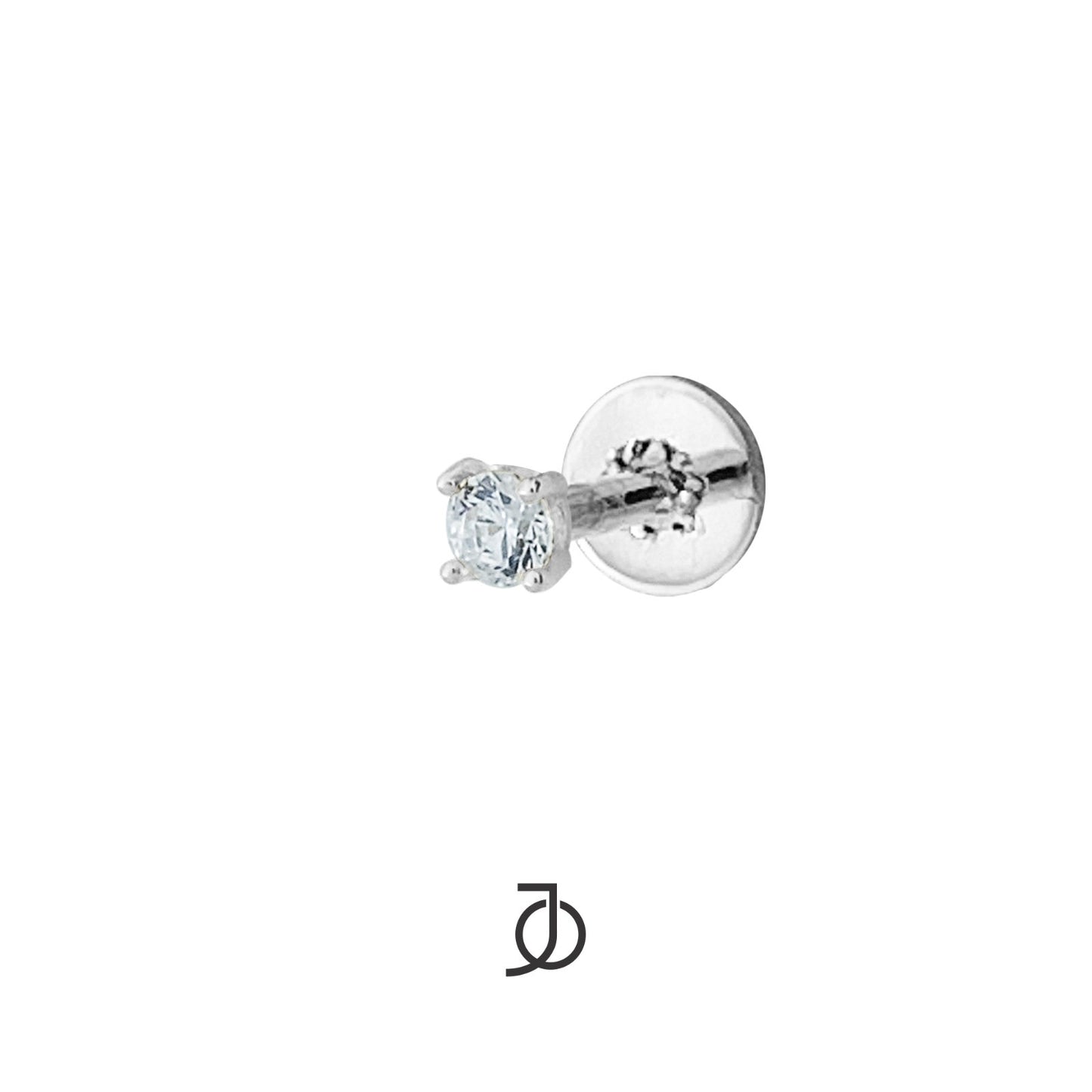 JO Anting Emas - Diamond Flat Back 17K