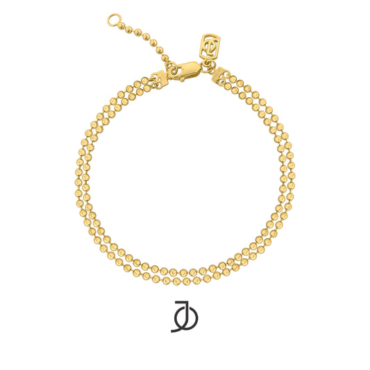JO DOUBLE LAYER BEADED BRACELET