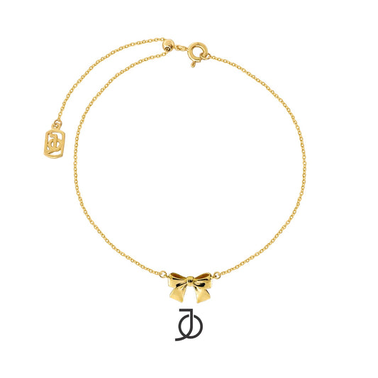 JO Gelang Emas - Knotty Bow Adjustable Bracelet 17K
