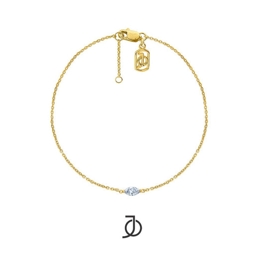 JO Gelang Emas - MARQUISE CHAIN BRACELET 17K