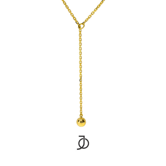 JO Mini Drop Ball Moving Lariat Necklace