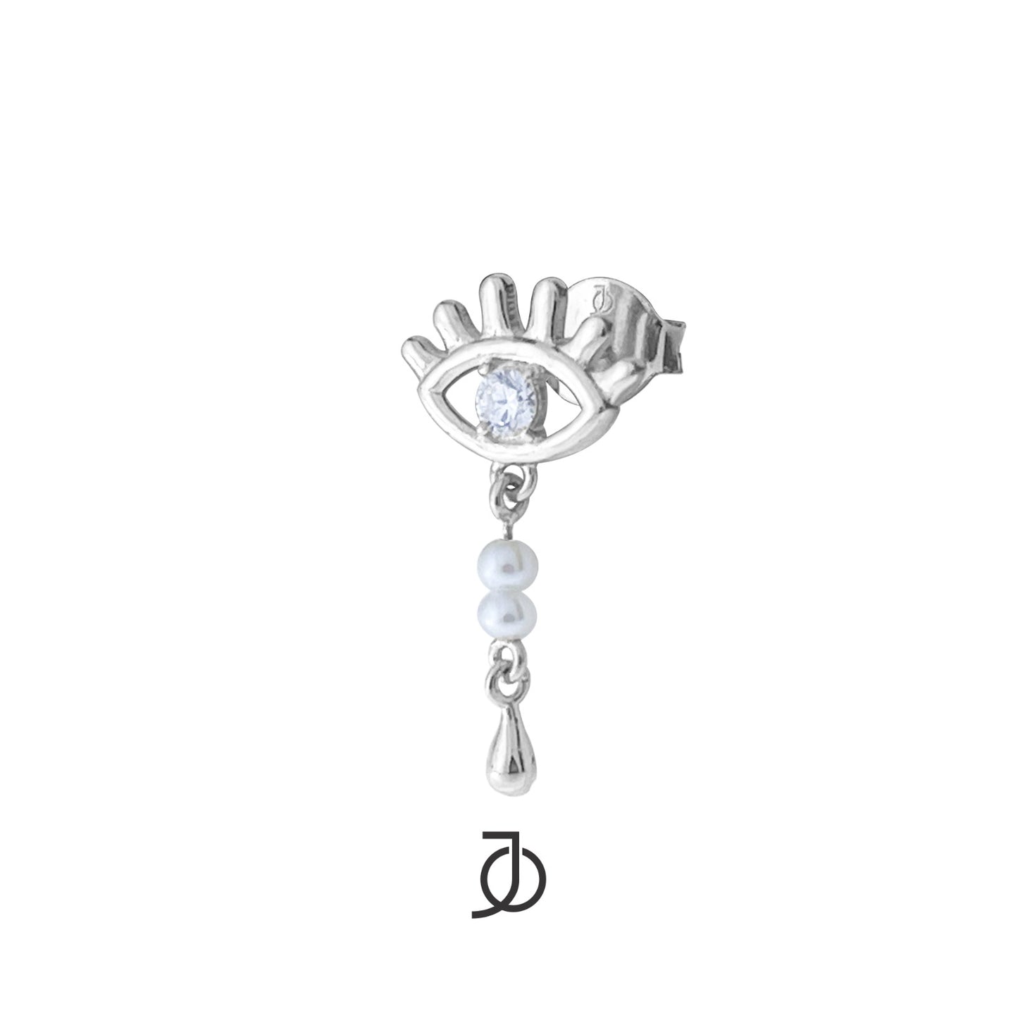 JO Radiate Earrings With Pearl And Diamond