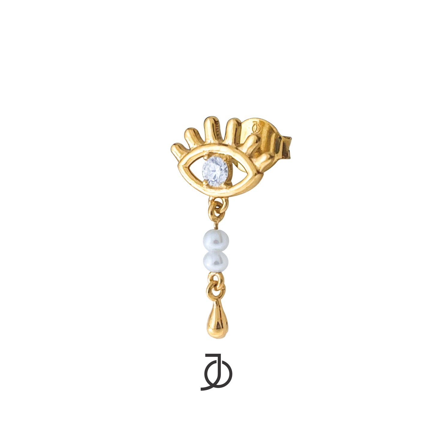 JO Radiate Earrings With Pearl And Diamond