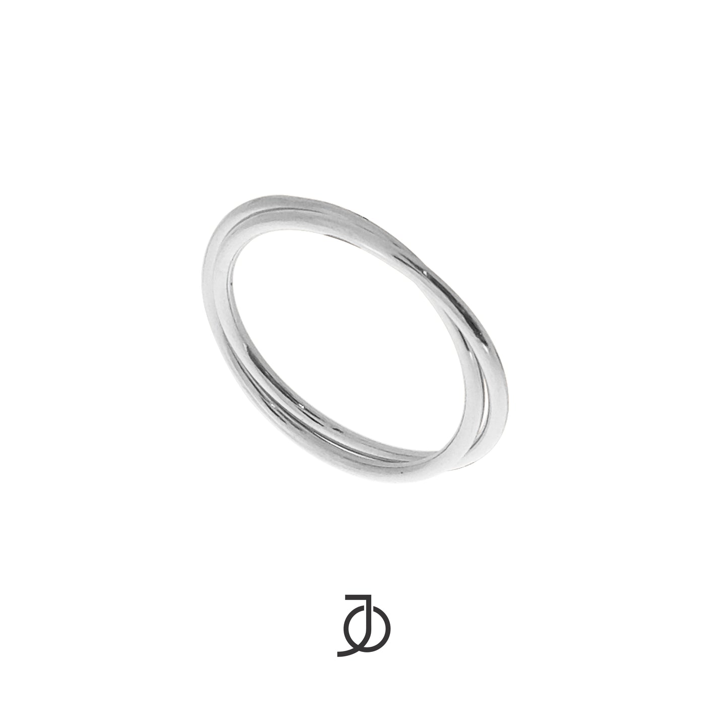 JO Thin Interlocking Ring 17k