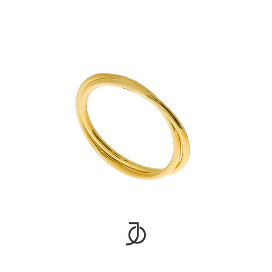 JO Thin Interlocking Ring 17k