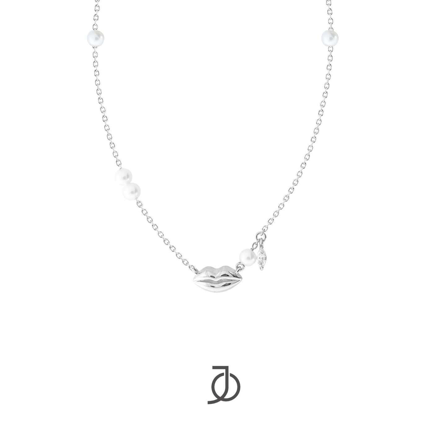 JO Voice Necklace With Pearls 17k
