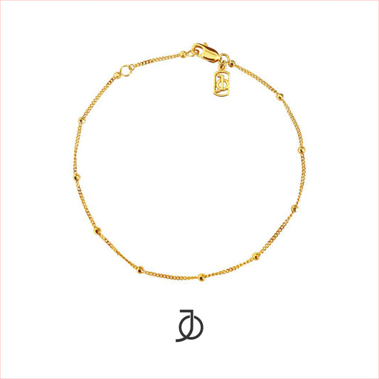 Jo Gold Ball Anklet