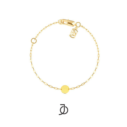 Jo Small Disc With Mini Paper Clip Bracelet