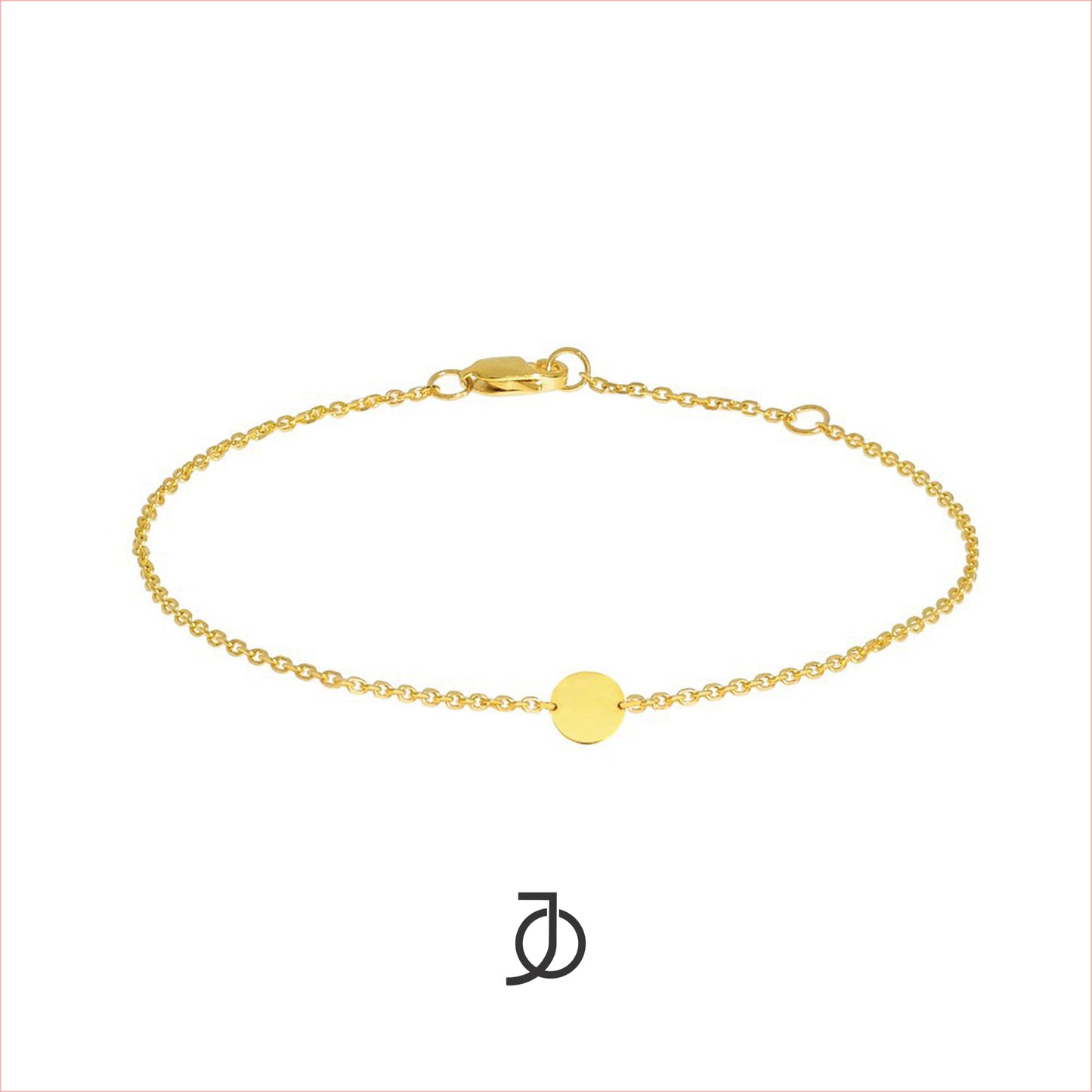 Jo Small Disc With Thin Bracelet