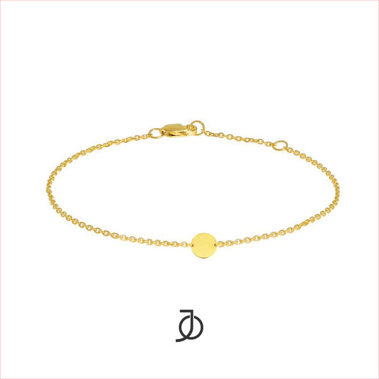 Jo Small Disc With Thin Bracelet