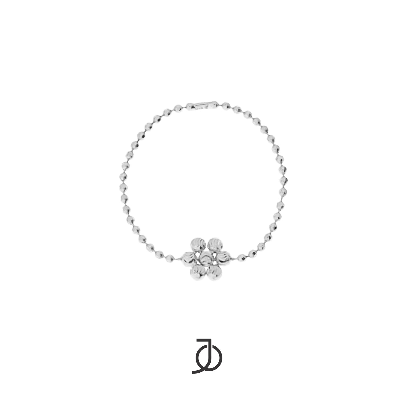 JO Flower Diamond Cut Beads Rings 17k
