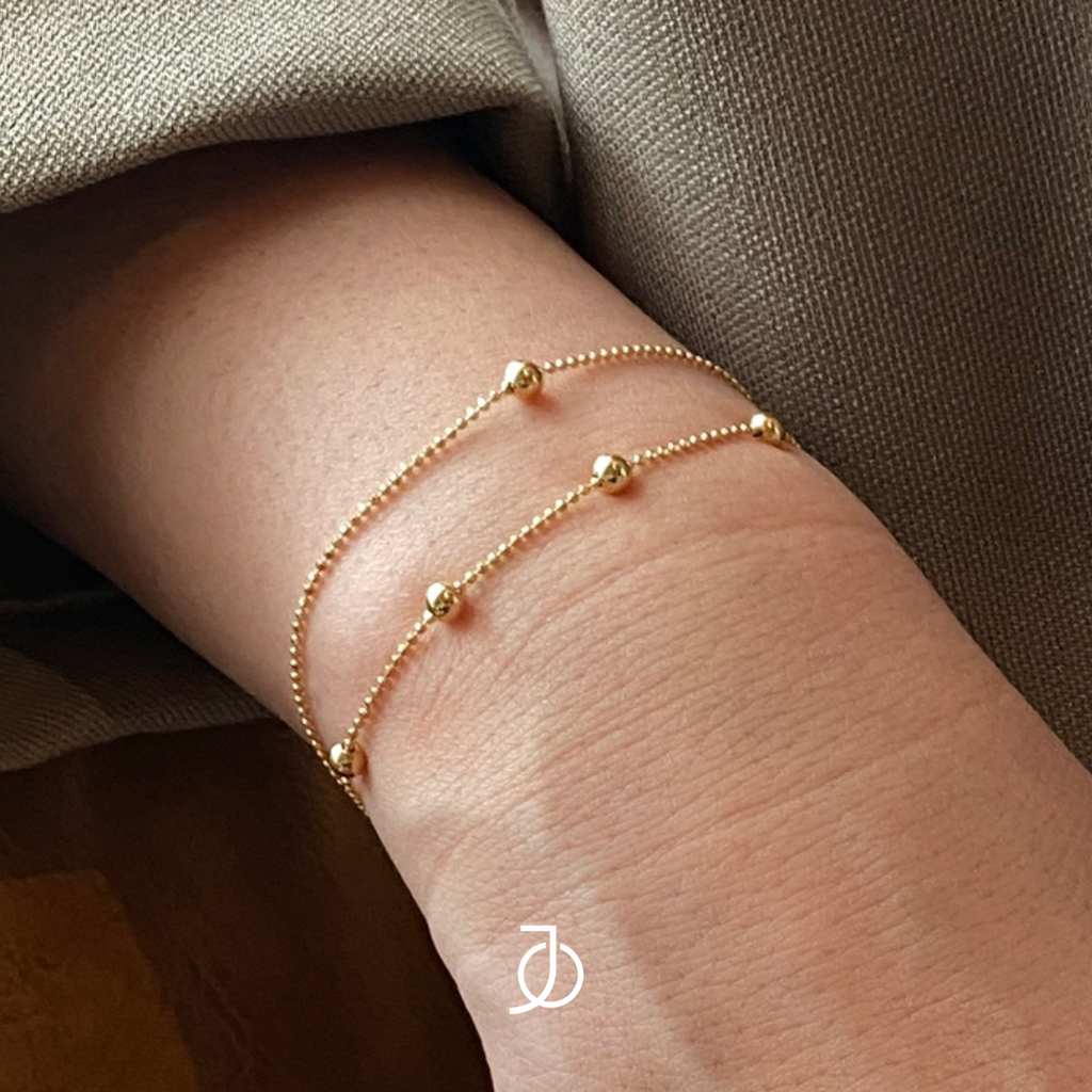 JO Ball By The Yard Mini Beaded Bracelet