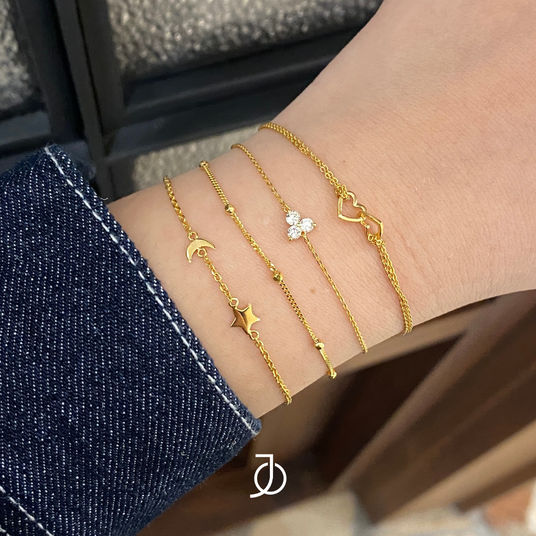 JO Lucky 3 Diamond Chain Bracelet
