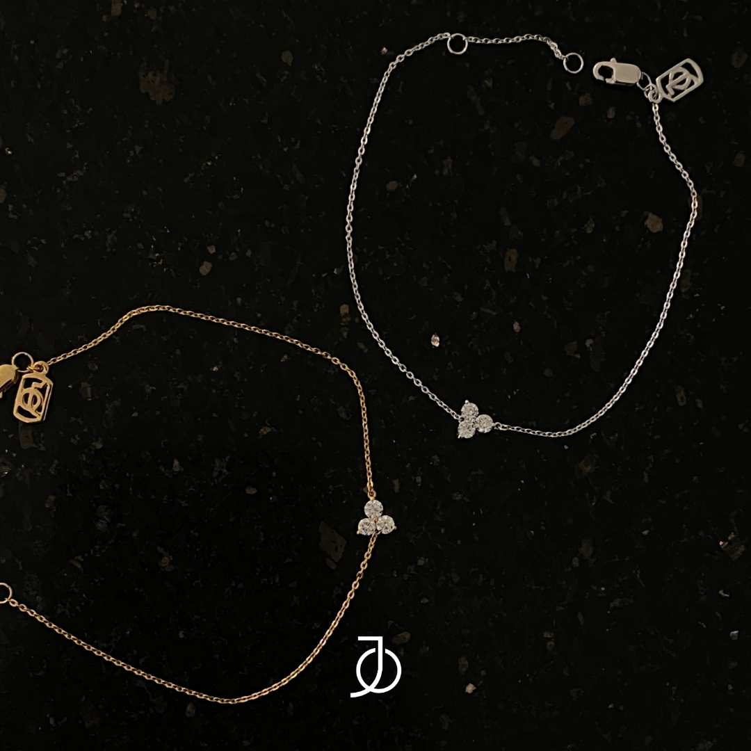 JO Lucky 3 Diamond Chain Bracelet