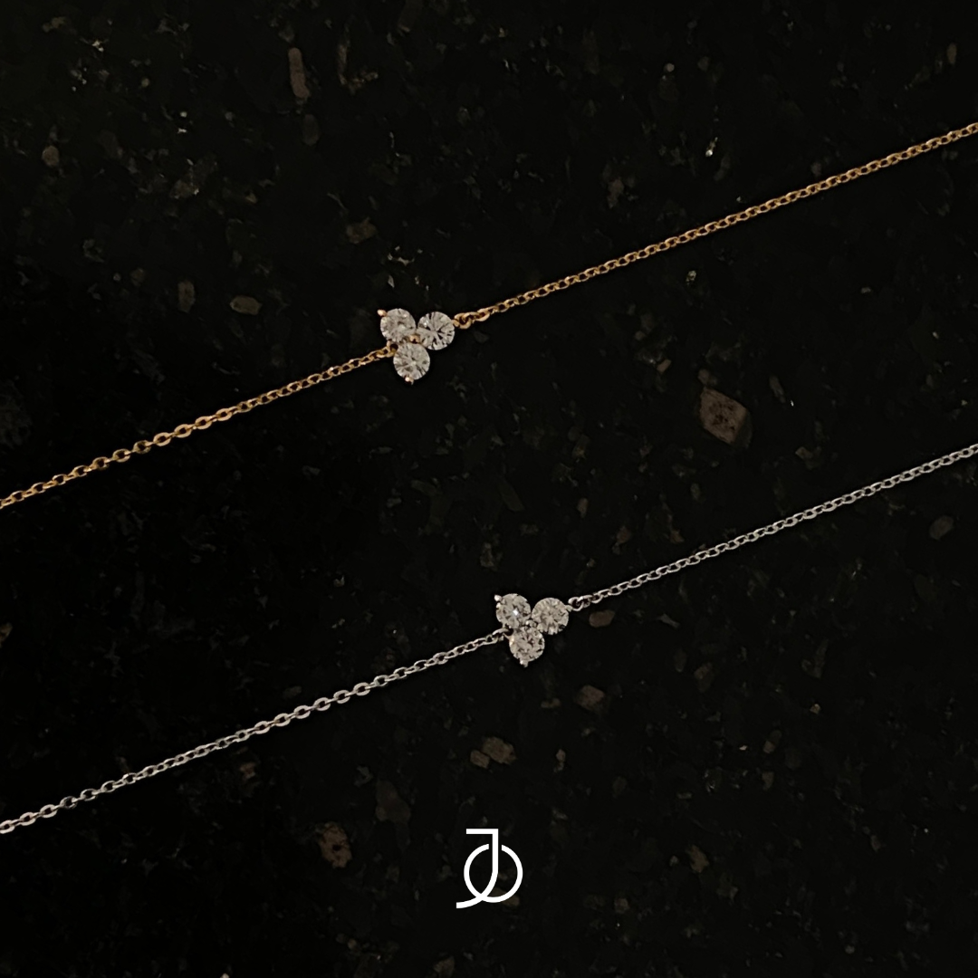 JO Lucky 3 Diamond Chain Bracelet