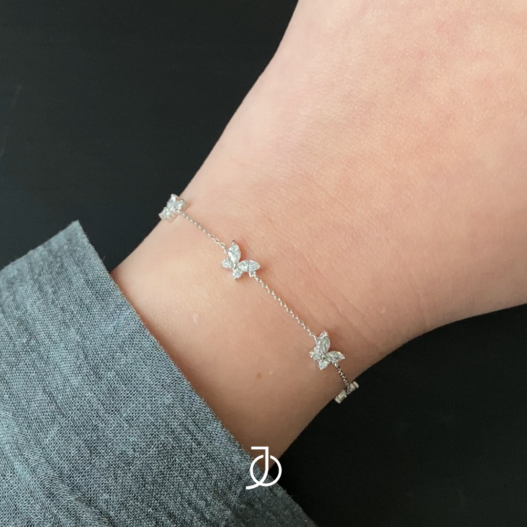 JO 5 Marquise Butterfly Bracelet