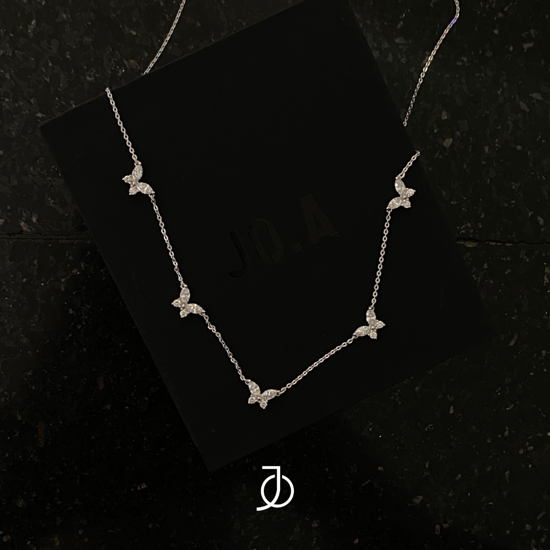JO 5 Marquise Butterfly Necklace