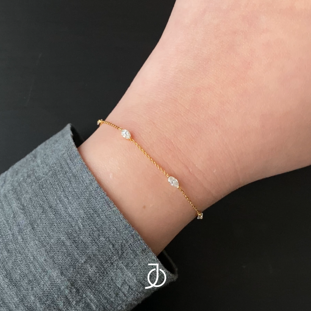 JO 5 Marquise Chain Bracelet