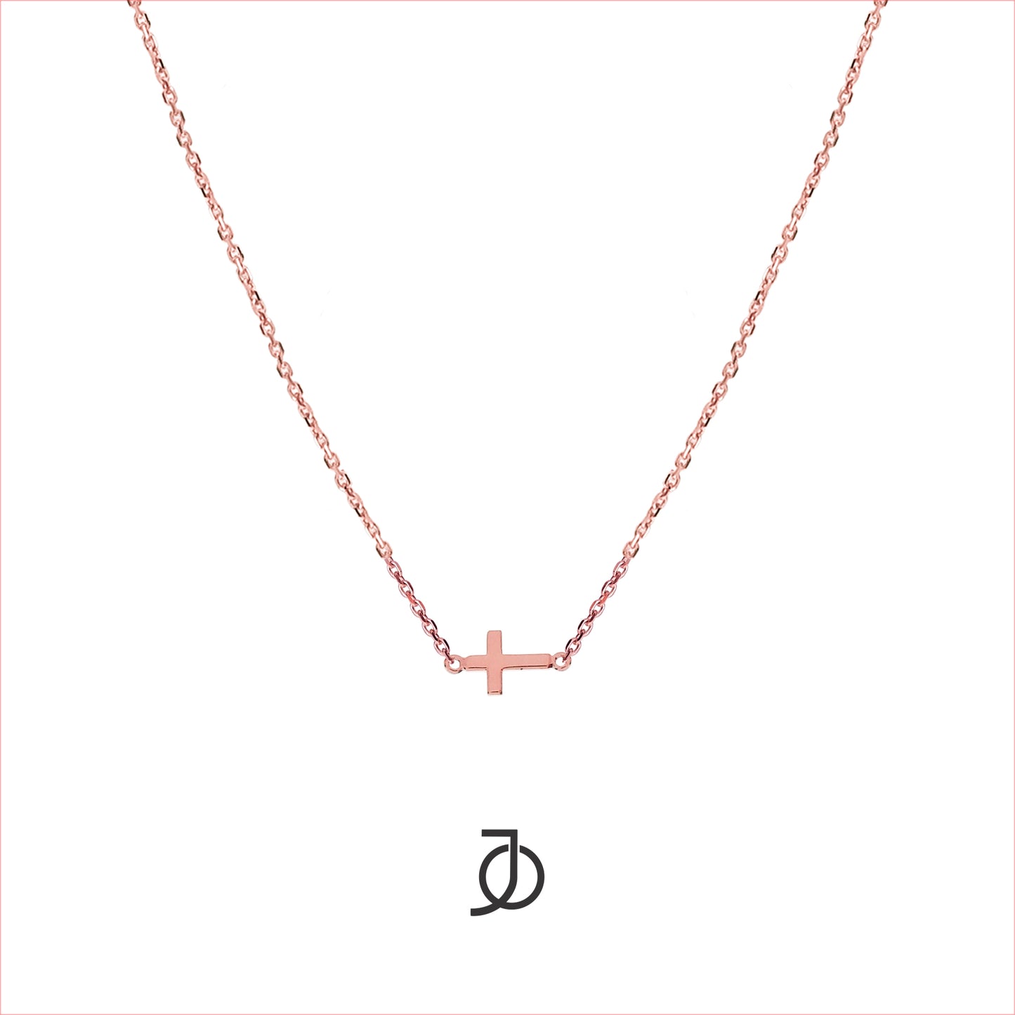 JO MINI GOLD CROSS WITH THIN CHAIN