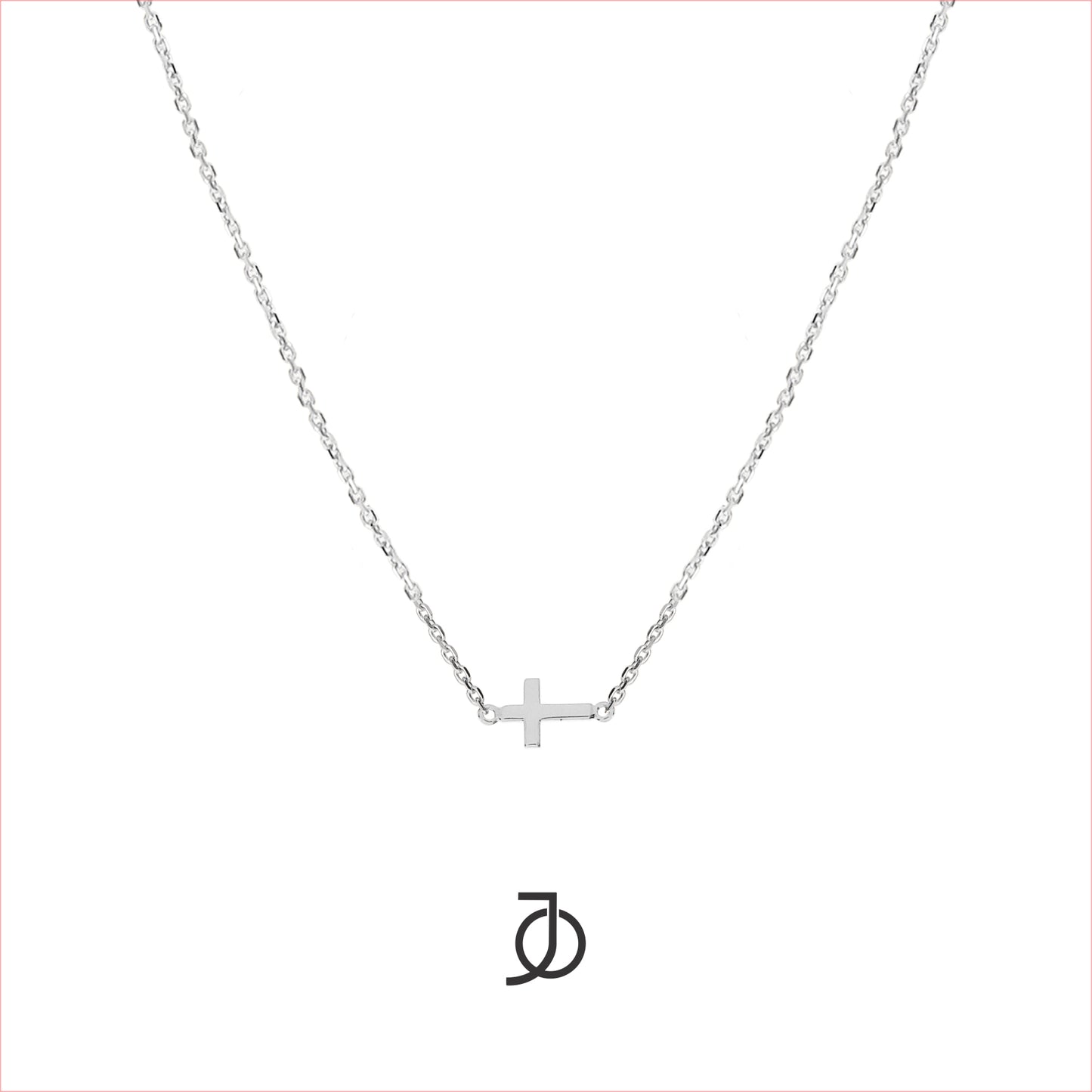 JO MINI GOLD CROSS WITH THIN CHAIN