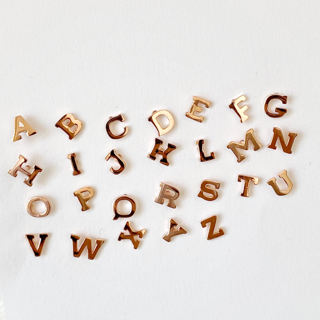 JO Alphabet Studs