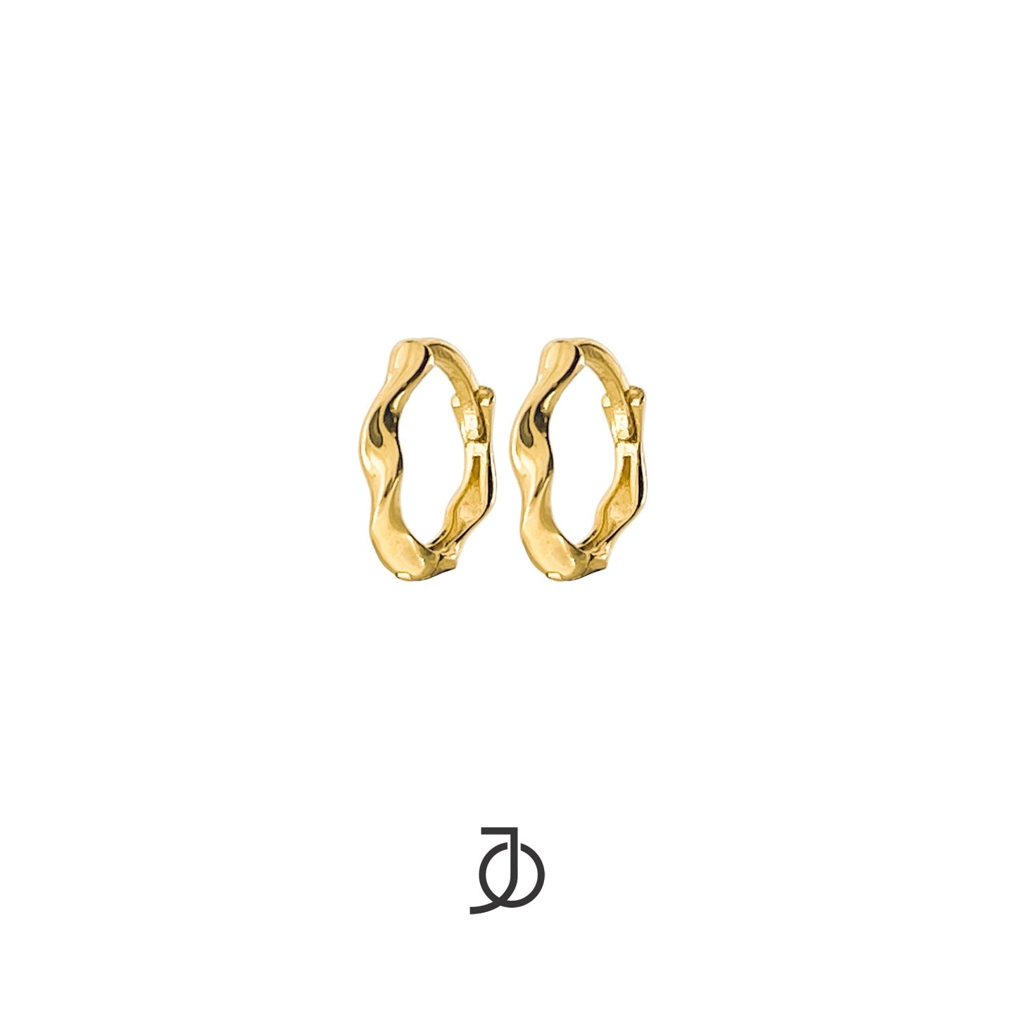 JO Anting Emas - WAVY HUGGIES 17K