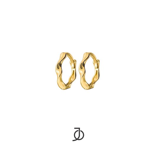 JO Anting Emas - WAVY HUGGIES 17K