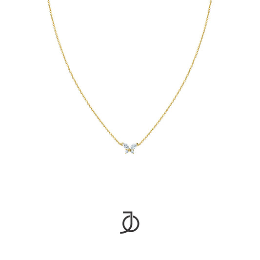 JO Kalung Emas - MARQUISE BUTTERFLY NECKLACE 17K
