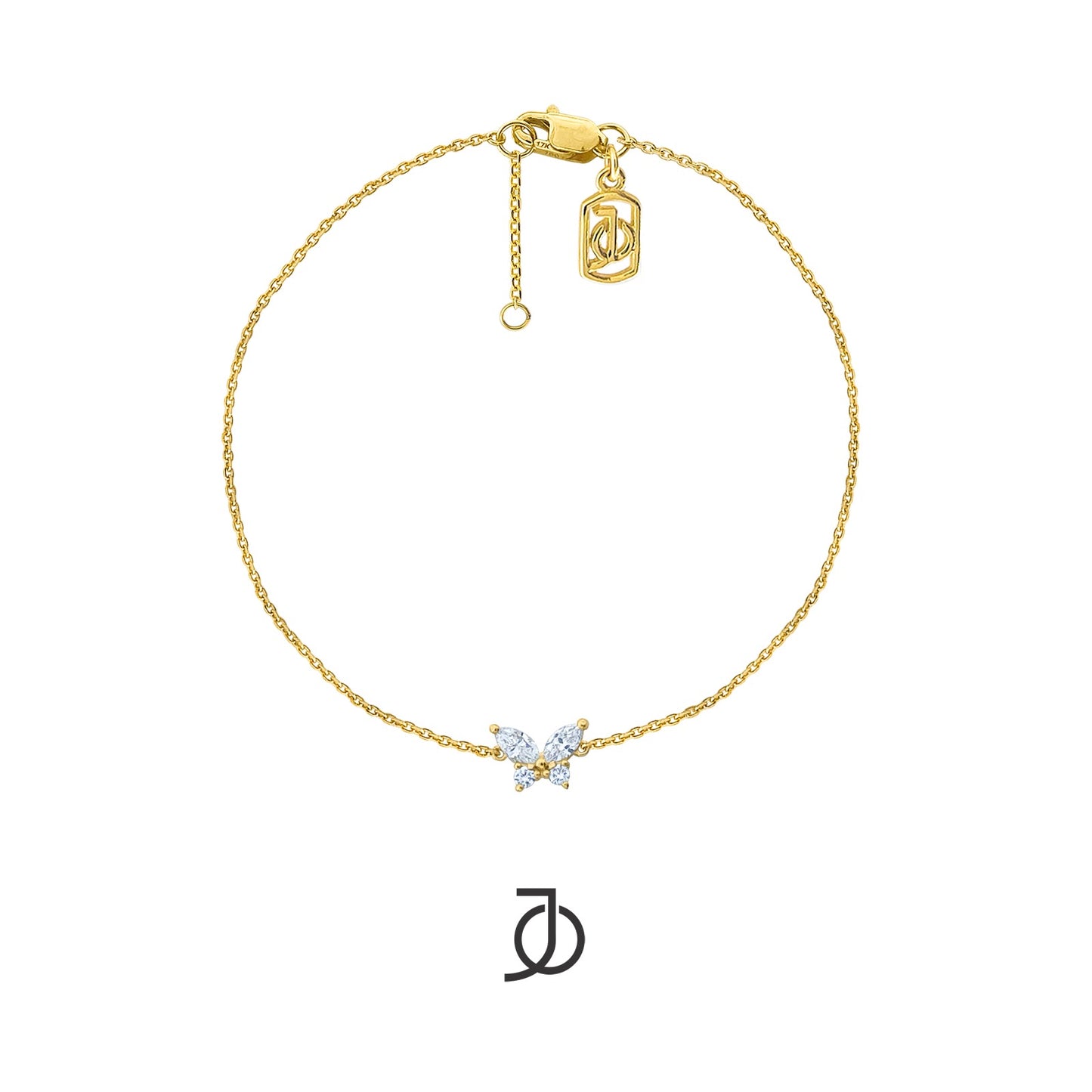 JO Gelang Emas - MARQUISE BUTTERFLY BRACELET 17K