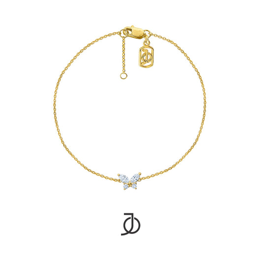 JO Gelang Emas - MARQUISE BUTTERFLY BRACELET 17K