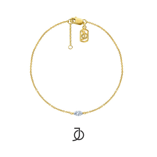JO Gelang Emas - MARQUISE CHAIN BRACELET 17K