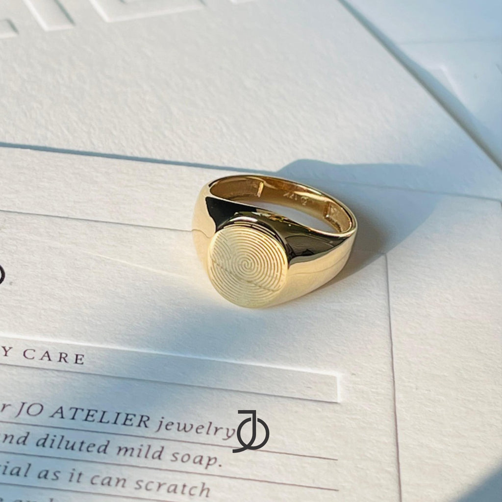 JO Bold Signet Ring
