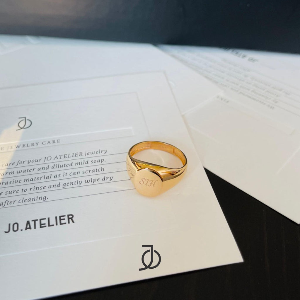 JO Bold Signet Ring