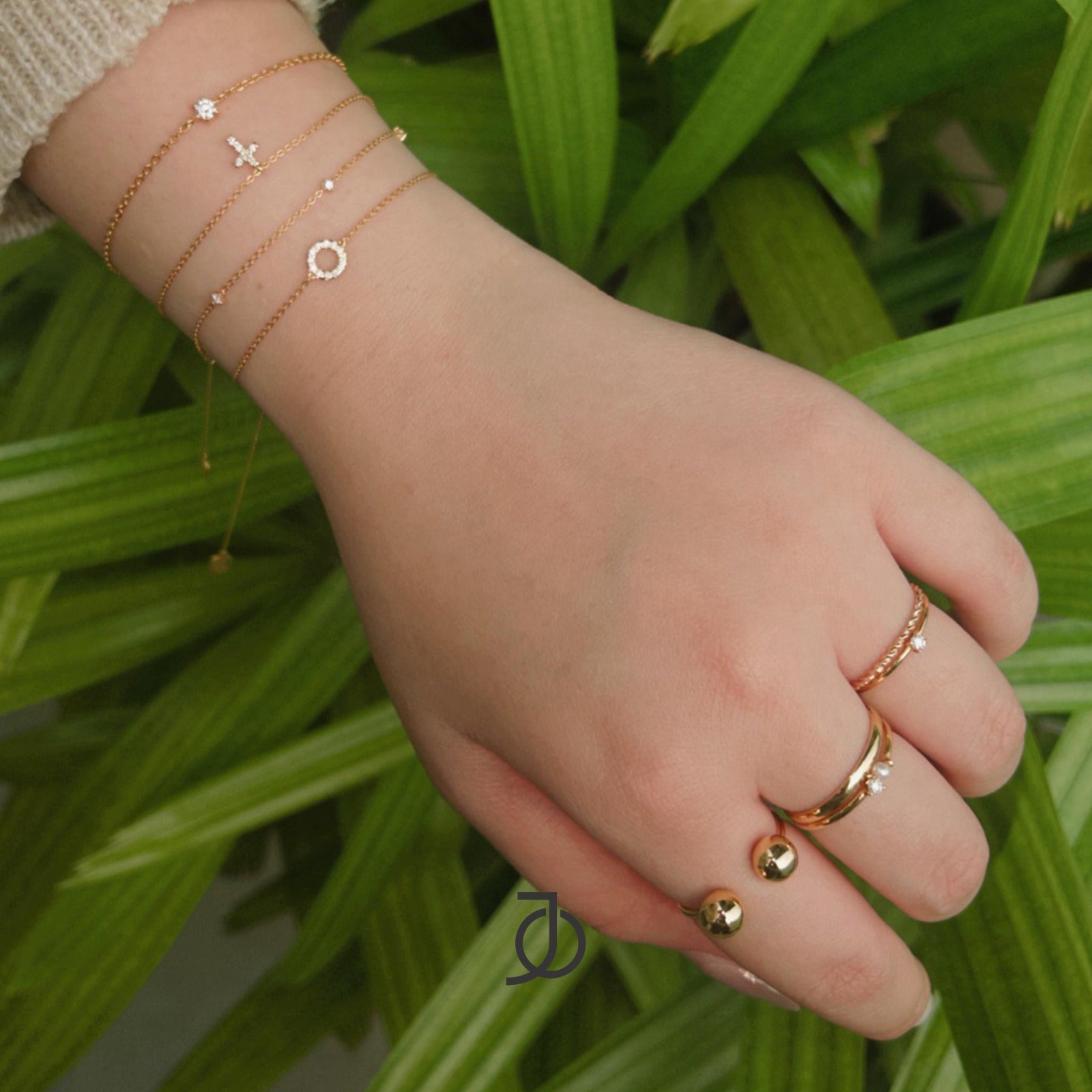 JO Diamond Circlet With Adjustable Bracelet