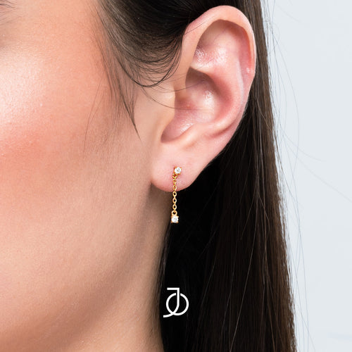 JO 2 Mini Diamond Drop Studs